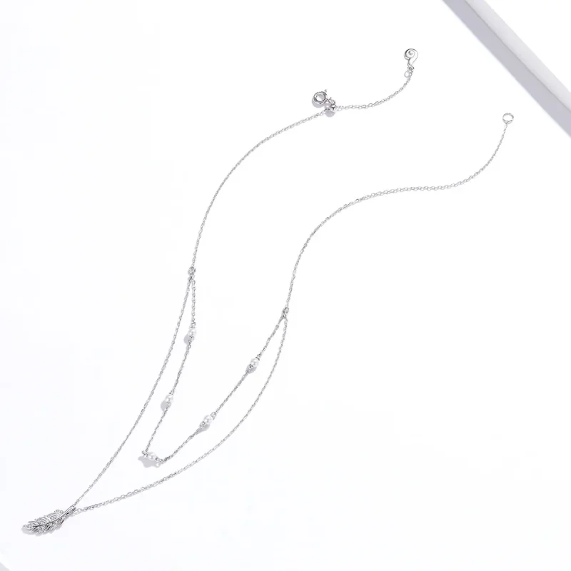 (bilde for) Pandora Style Silver Shiny Wheat Anheng Halskjede - BSN208 - Vis 4