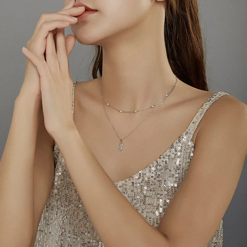 (bilde for) Pandora Style Silver Shiny Wheat Anheng Halskjede - BSN208 - Vis 7