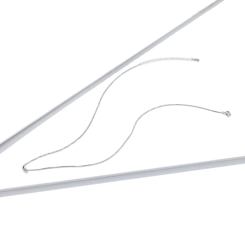 (bilde for) Pandora Style Silver Simple Bean Anheng Halskjede - BSN097 - Vis 4