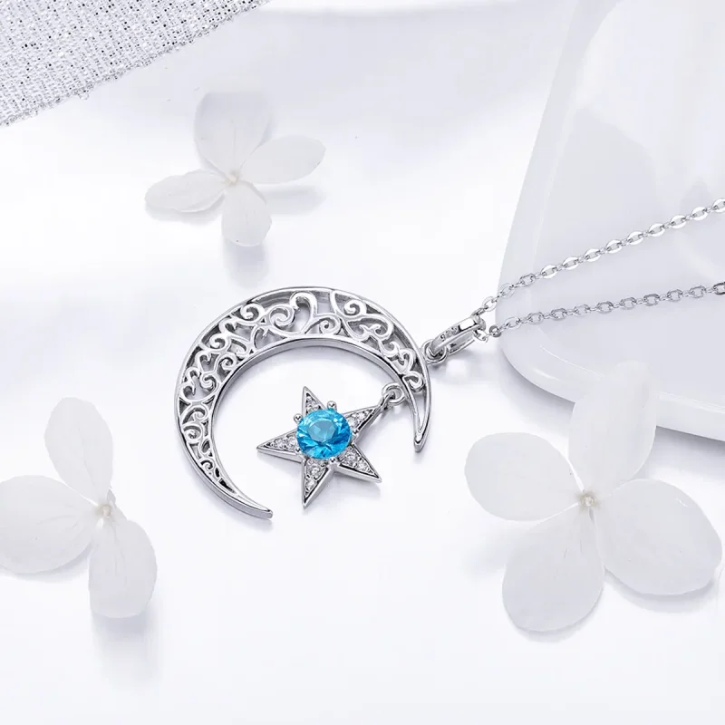 (bilde for) Pandora Style Silver Starry Sky Halskjede - SCN278 - Vis 2