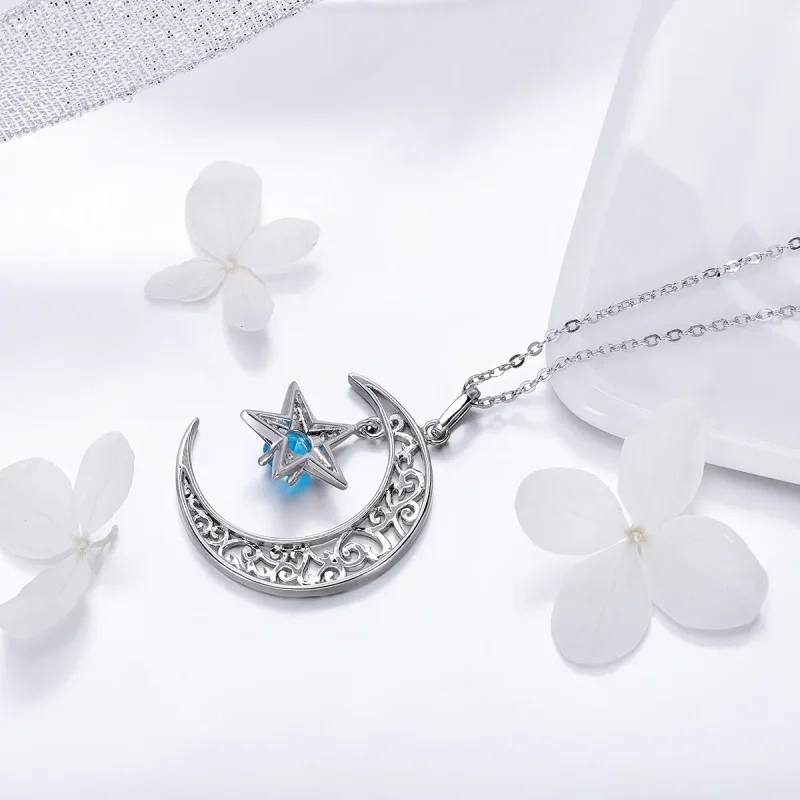 (bilde for) Pandora Style Silver Starry Sky Halskjede - SCN278 - Vis 3