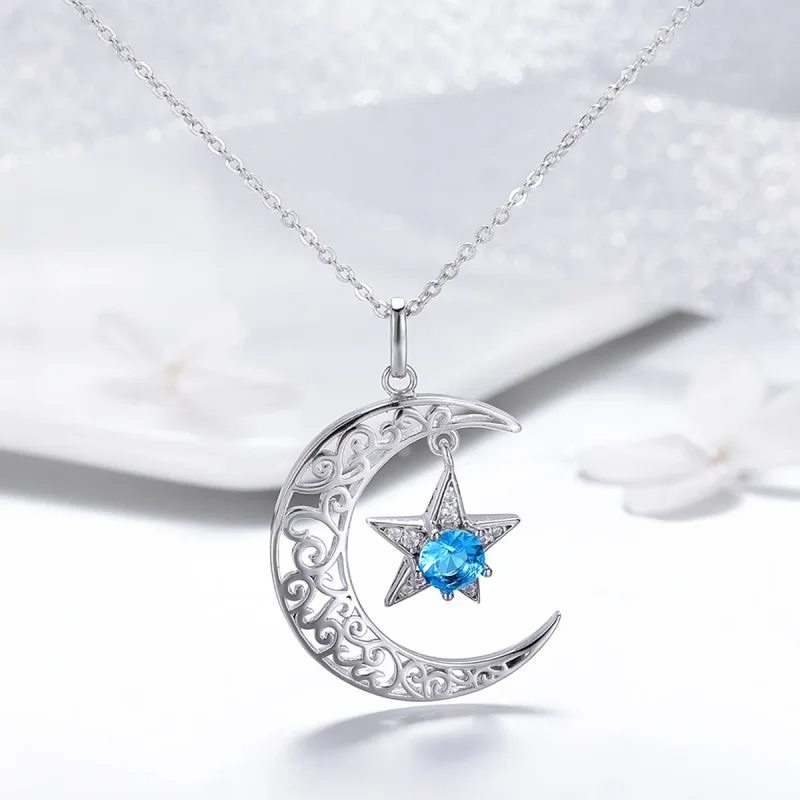 (bilde for) Pandora Style Silver Starry Sky Halskjede - SCN278 - Vis 4