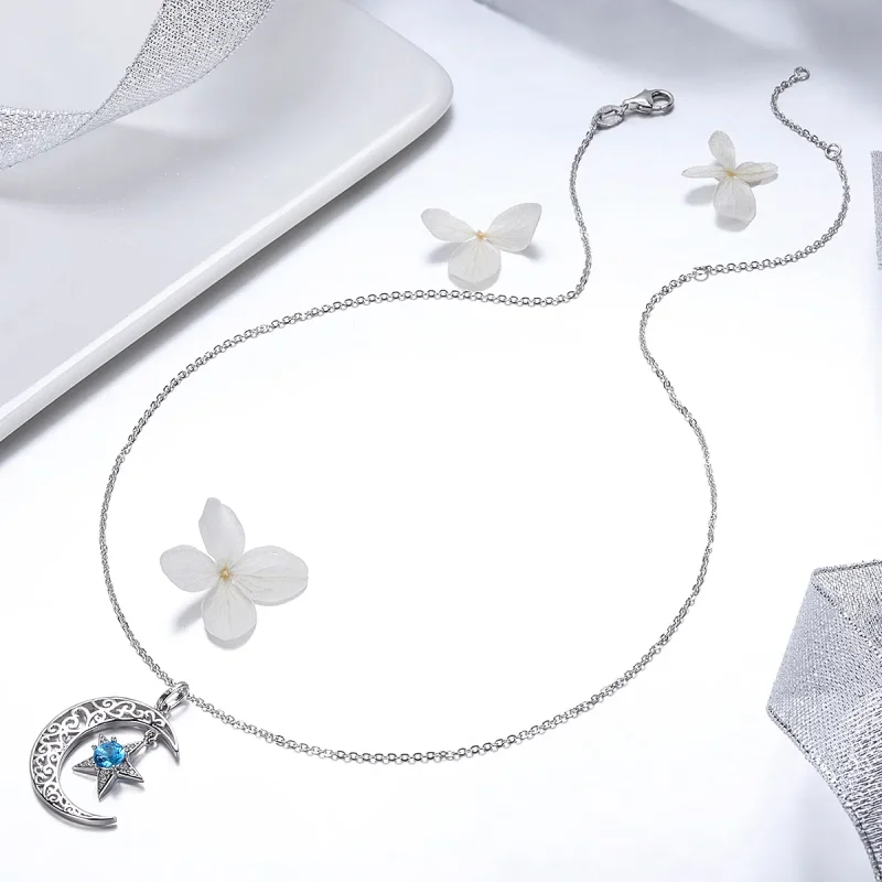 (bilde for) Pandora Style Silver Starry Sky Halskjede - SCN278 - Vis 5
