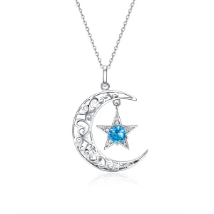 (bilde for) Pandora Style Silver Starry Sky Halskjede - SCN278