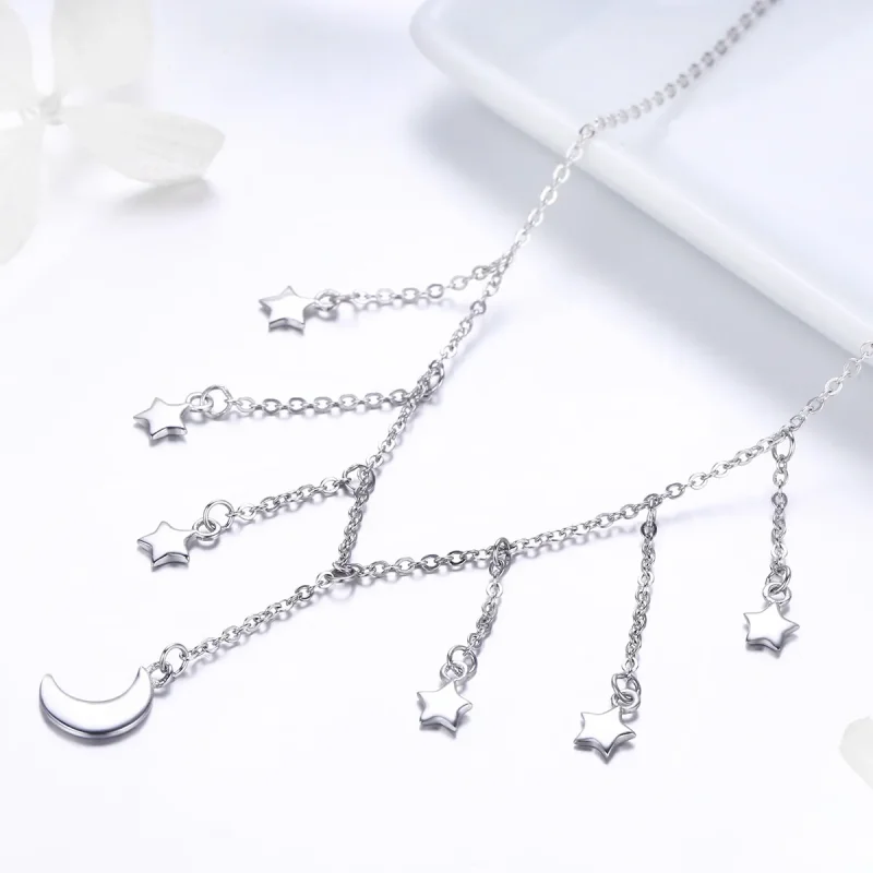 (bilde for) Pandora Style Silver Starry Sky Halskjede - SCN301 - Vis 3
