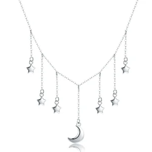 (bilde for) Pandora Style Silver Starry Sky Halskjede - SCN301