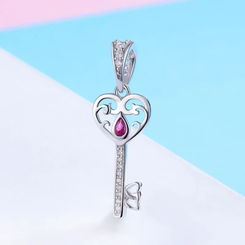 (bilde for) Pandora Style Silver The Key to Happiness Pendant - SCC791 - Vis 2