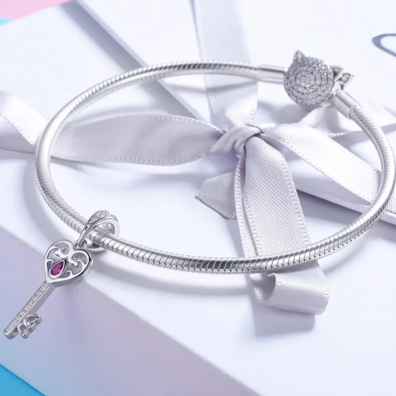 (bilde for) Pandora Style Silver The Key to Happiness Pendant - SCC791 - Vis 4