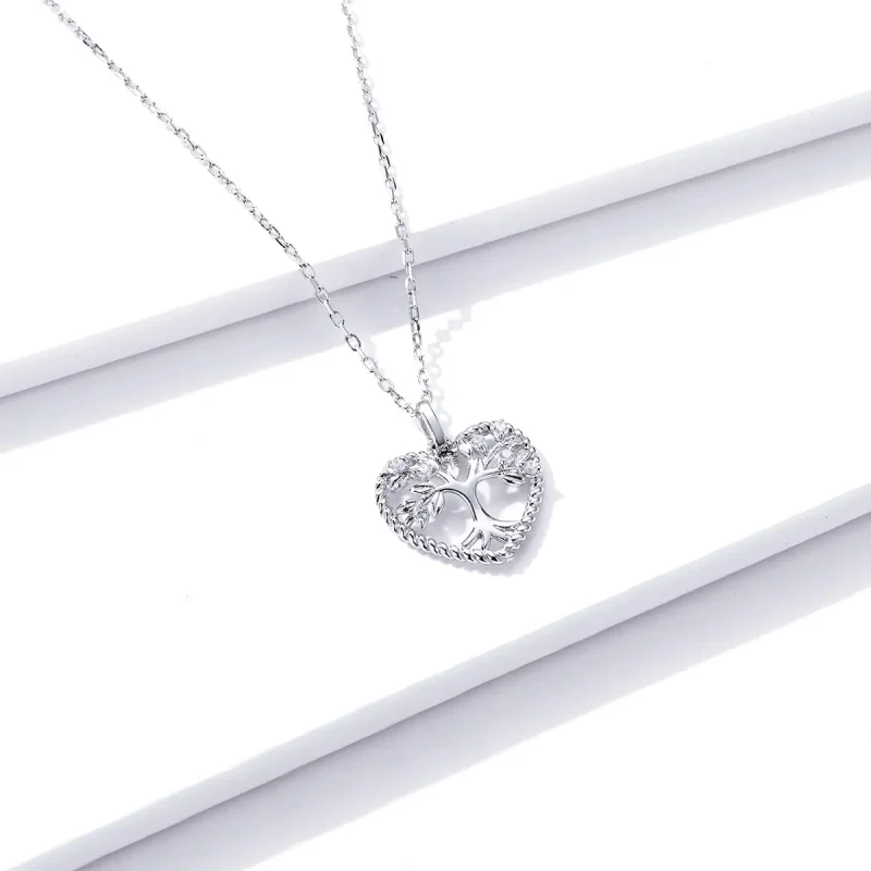 (bilde for) Pandora Style Silver Tree of Life anheng Halskjede - BSN176 - Vis 3