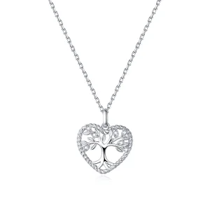 (bilde for) Pandora Style Silver Tree of Life anheng Halskjede - BSN176