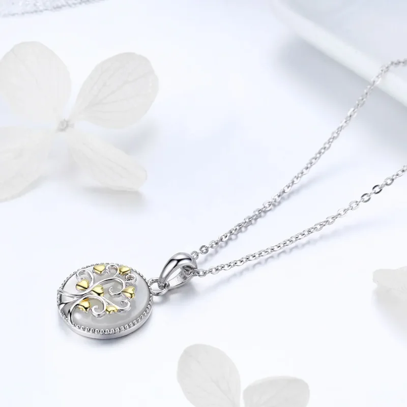 (bilde for) Pandora Style Silver Tree of Life Halskjede - SCN296 - Vis 3