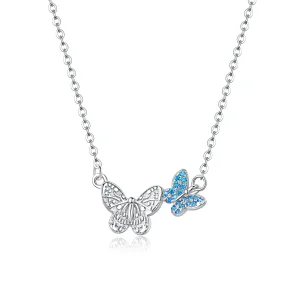 Pandora Style Sølv Butterfly Halskjede - SCN384 (bilde for) Pandora Style Sølv Butterfly Halskjede - SCN384