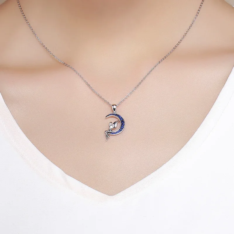 (bilde for) Pandora Style Sølv Fairy of Night Halskjede - SCN244 - Vis 3