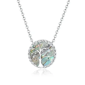 (bilde for) Pandora Style Sølv Fargerike Tree of Life Anheng Halskjede - SCN433