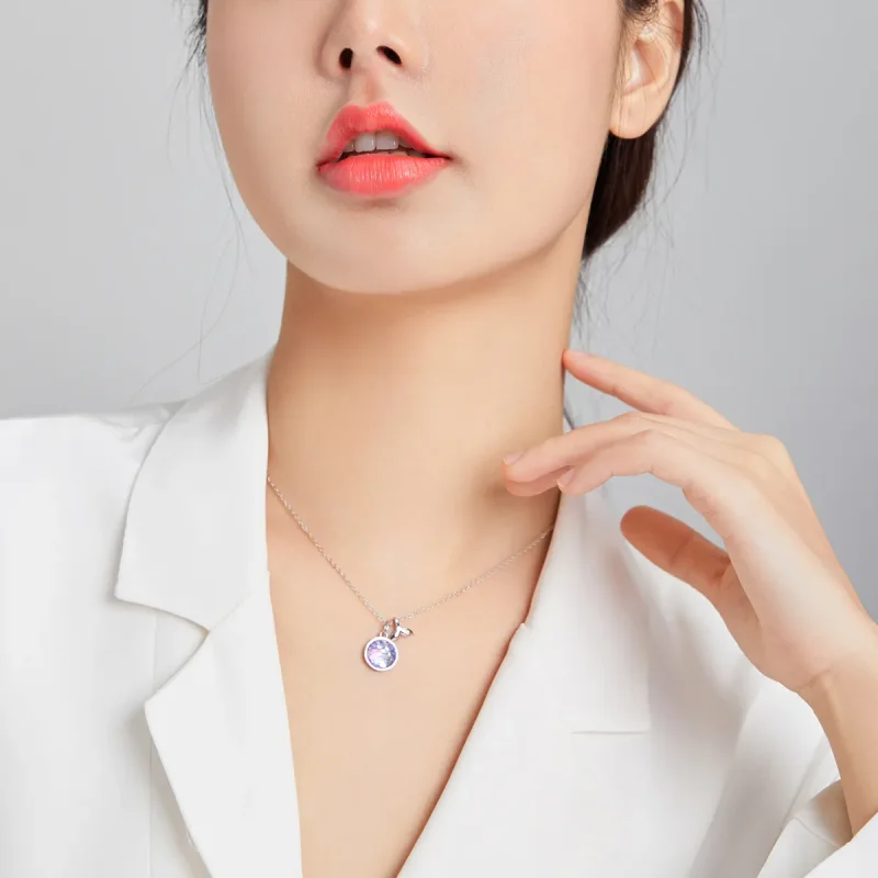 (bilde for) Pandora Style Sølv Fishtail Scale Anheng Halskjede - SCN448 - Vis 8