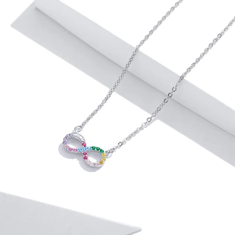 (bilde for) Pandora Style Sølv Infinity Symbol Halskjede - SCN402 - Vis 2