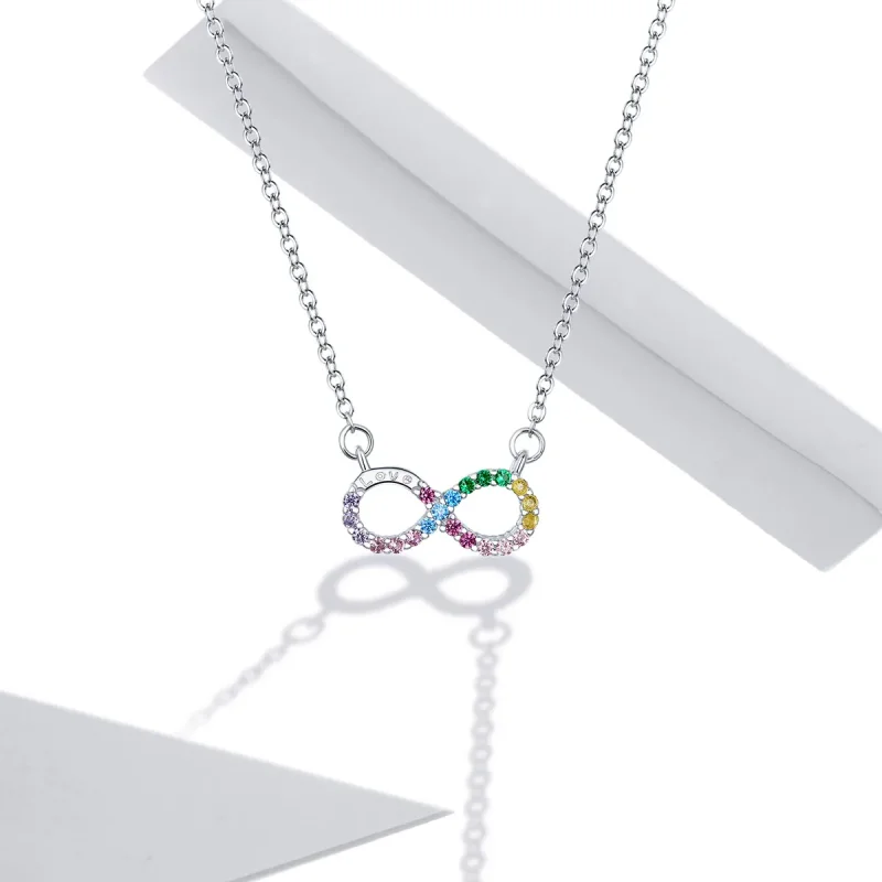 (bilde for) Pandora Style Sølv Infinity Symbol Halskjede - SCN402 - Vis 5