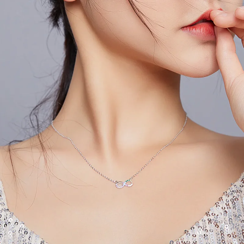 (bilde for) Pandora Style Sølv Infinity Symbol Halskjede - SCN402 - Vis 8