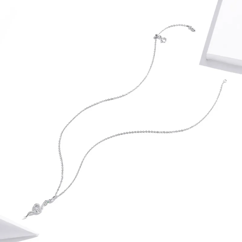 (bilde for) Pandora Style Sølv Lovely Snake Anheng Halskjede - SCN409 - Vis 4