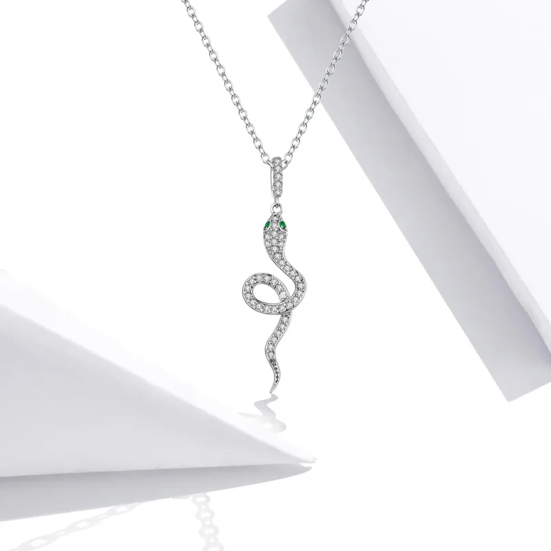 (bilde for) Pandora Style Sølv Lovely Snake Anheng Halskjede - SCN409 - Vis 5