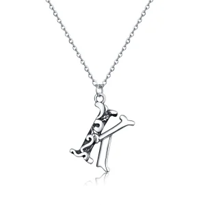 (bilde for) Pandora Style Sølv Lucky Letter K Halskjede - SCN403