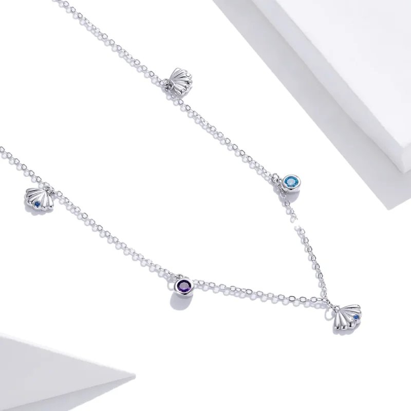 (bilde for) Pandora Style Sølv Seashell Anheng Halskjede - SCN454 - Vis 3