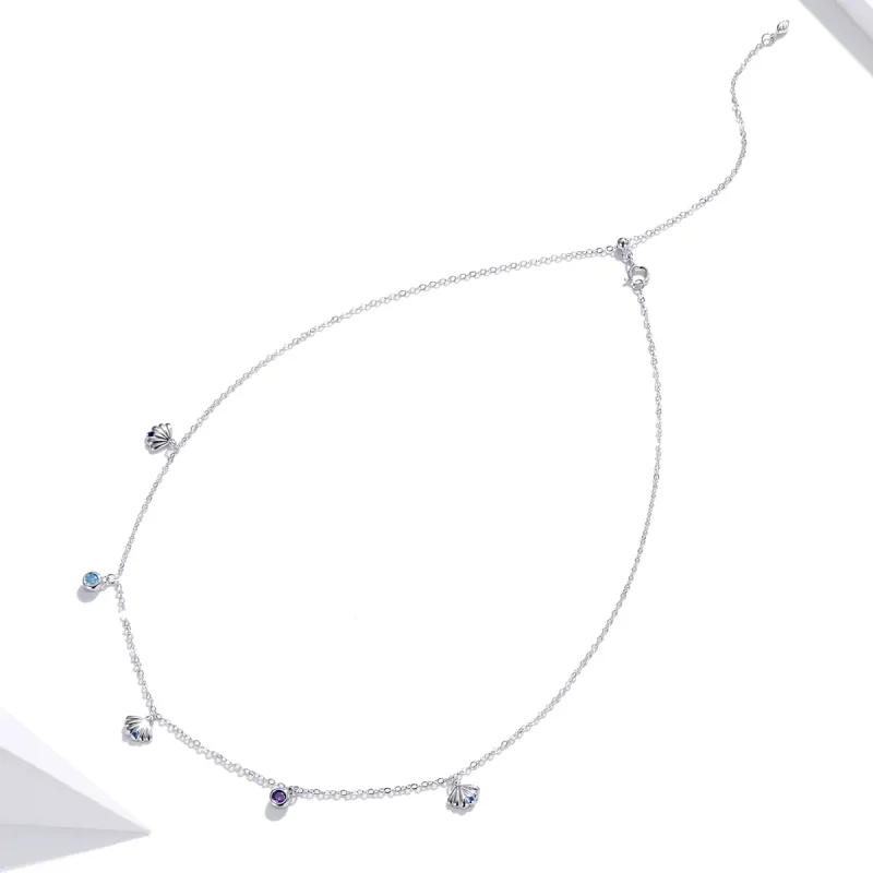 (bilde for) Pandora Style Sølv Seashell Anheng Halskjede - SCN454 - Vis 4