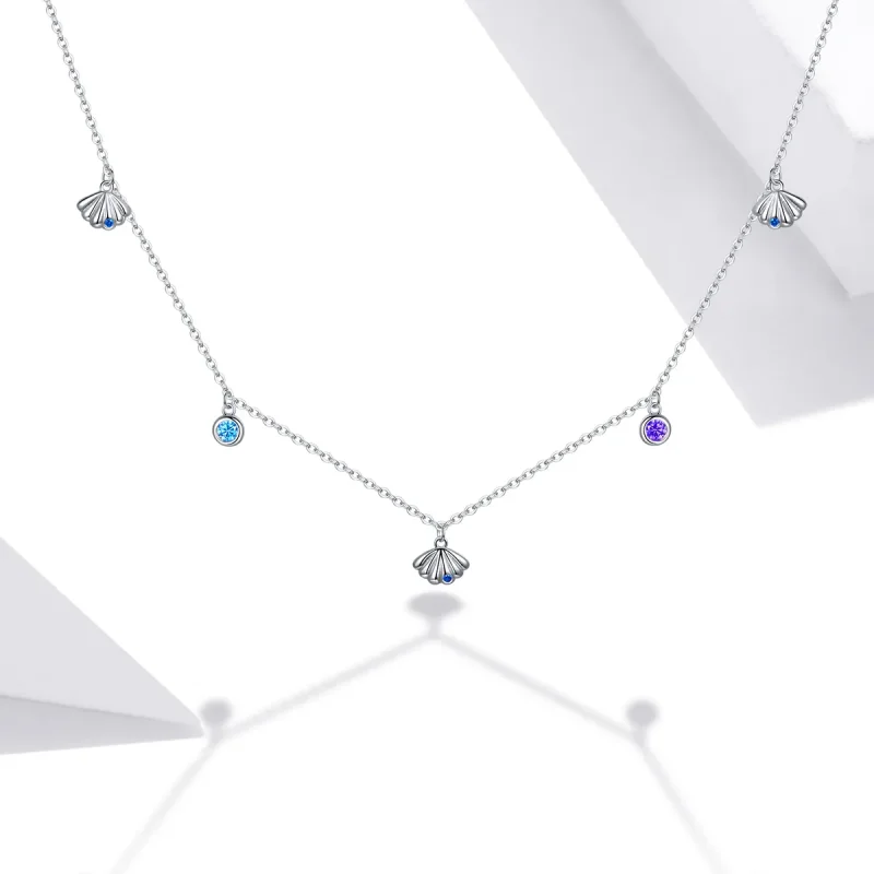 (bilde for) Pandora Style Sølv Seashell Anheng Halskjede - SCN454 - Vis 5