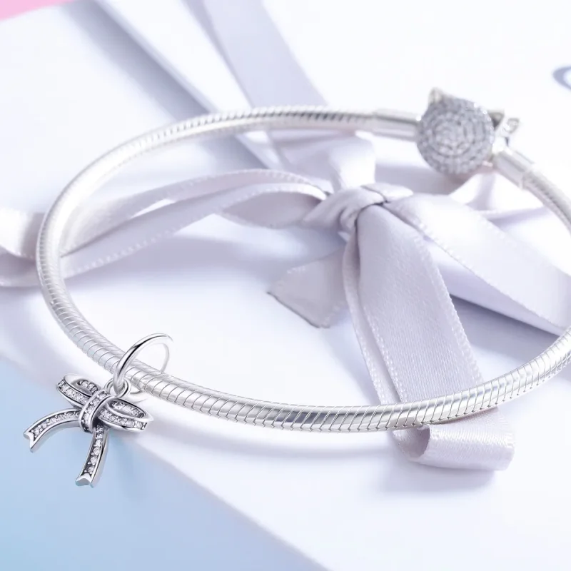 (bilde for) Pandora Style sølv sløyfe anheng - SCC775 - Vis 3