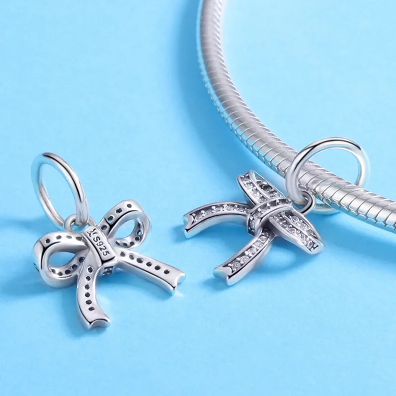 (bilde for) Pandora Style sølv sløyfe anheng - SCC775 - Vis 4