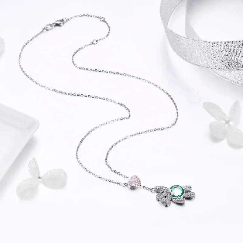 (bilde for) Pandora Style Sølv Søt Bear Halskjede - SCN271 - Vis 4