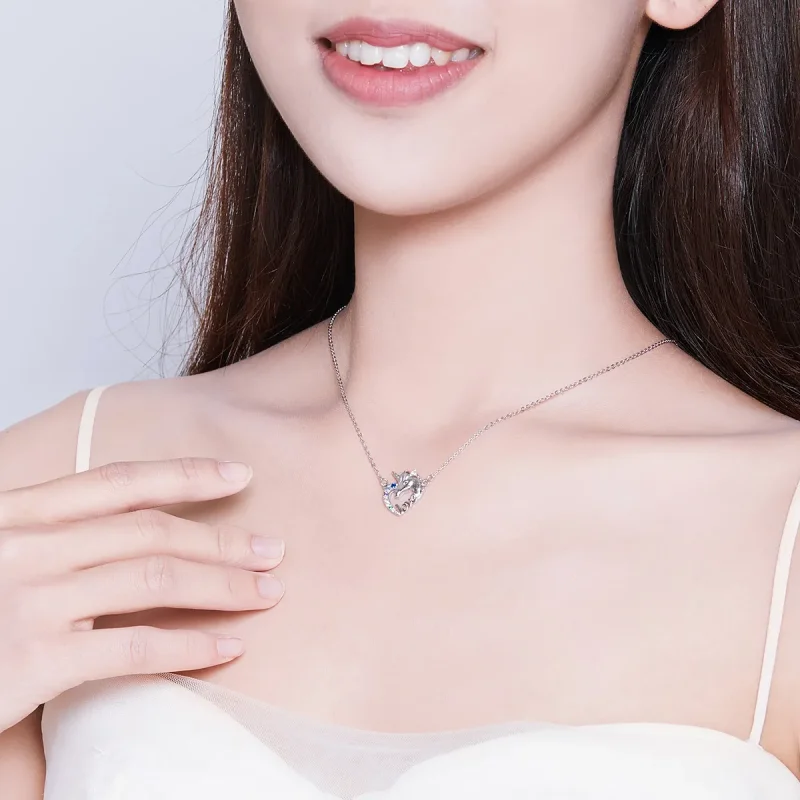 (bilde for) Pandora Style Sølv Søt Enhjørning Halskjede - SCN348 - Vis 7
