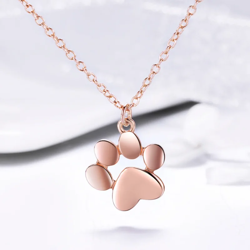 (bilde for) Pandora Style Sølv Søt Paw Halskjede - SCN275-3 - Vis 4