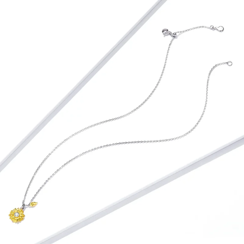 (bilde for) Pandora Style Sun Flower Halskjede - BSN212 - Vis 4