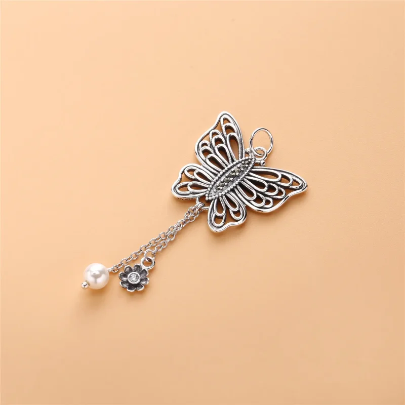 (bilde for) Pandora Anheng, sterlingsilver, hvit perle - 390352CCZ - Vis 2