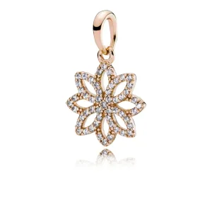 (bilde for) PANDORA blonder Botanique rosegull anheng - 350179cz