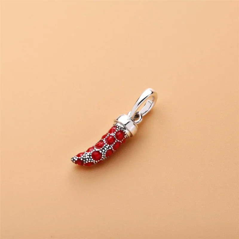 (bilde for) Pandora Corno silver pendant with red enamel - 397203EN07 - Vis 2