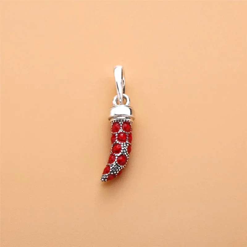 (bilde for) Pandora Corno silver pendant with red enamel - 397203EN07 - Vis 3