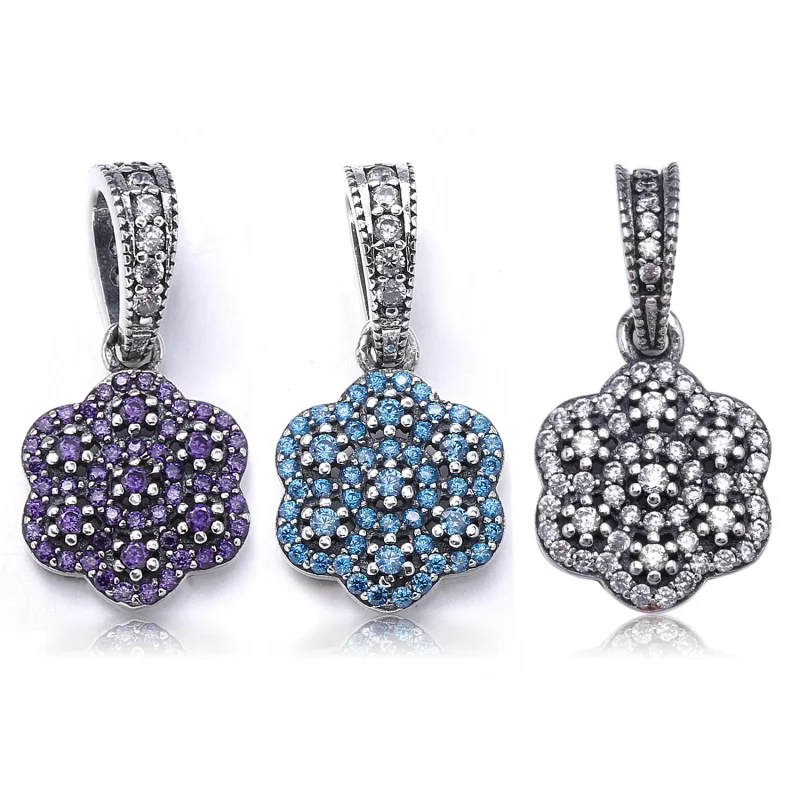 (bilde for) PANDORA Crystallized Floral Anheng - 390392cz - Vis 2