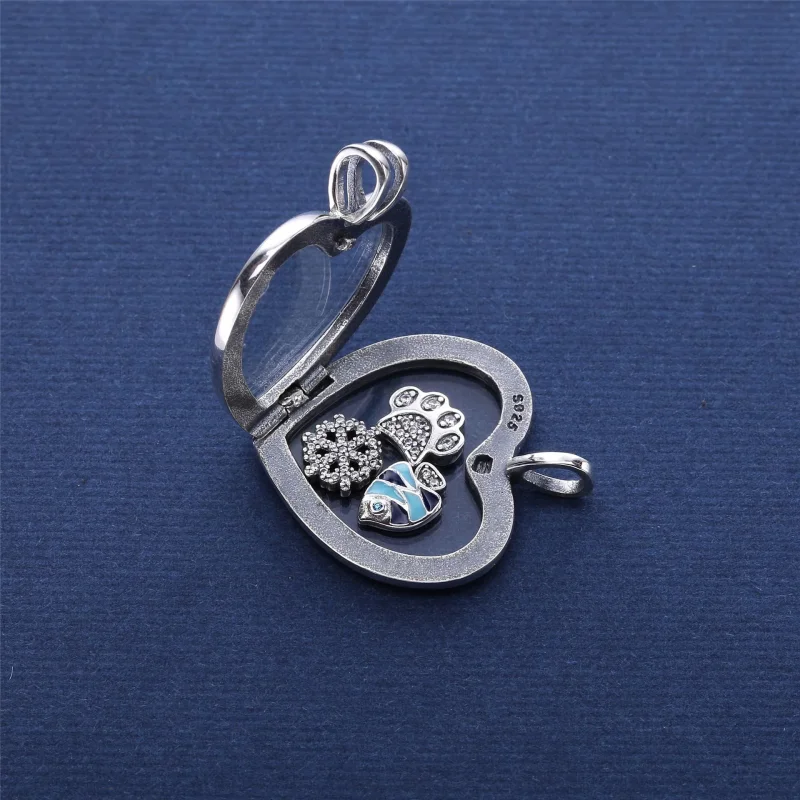 (bilde for) Pandora Floating Heart Locket Halskjede - PJ00262-1 - Vis 3