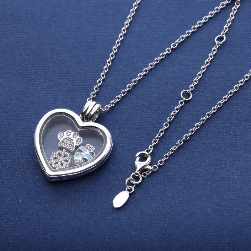 (bilde for) Pandora Floating Heart Locket Halskjede - PJ00262-1 - Vis 4