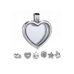 (bilde for) Pandora Floating Heart Locket Halskjede - PJ00262-1