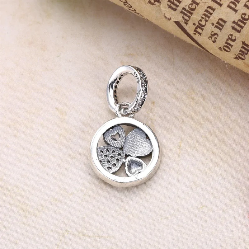 (bilde for) PANDORA Hearts of Love Dropper Dangle Charm - 792104CZA - Vis 3