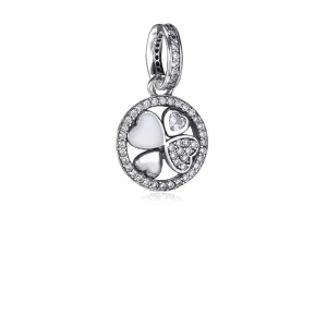(bilde for) PANDORA Hearts of Love Dropper Dangle Charm - 792104CZA