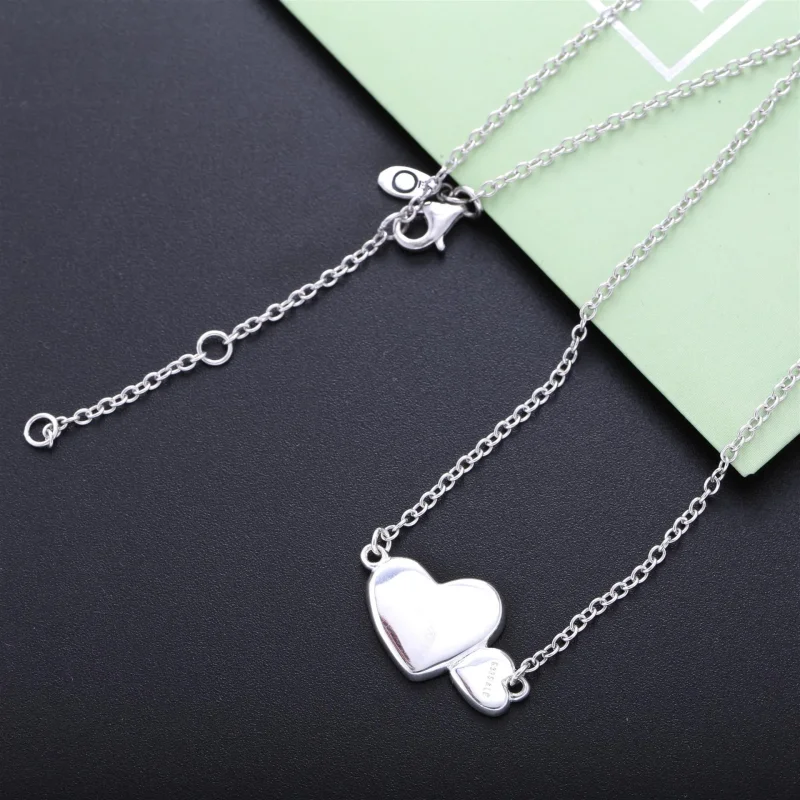 (bilde for) PANDORA Luminous Hearts Pendant Halskjede - 590521mop-45 - Vis 2