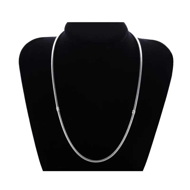 (bilde for) Pandora Moments Silver Clasp Necklace - 590703HV - Vis 4