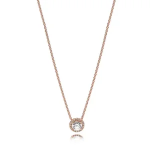 (bilde for) Pandora Rund Funklende Sirkel Halskjede - 386240CZ