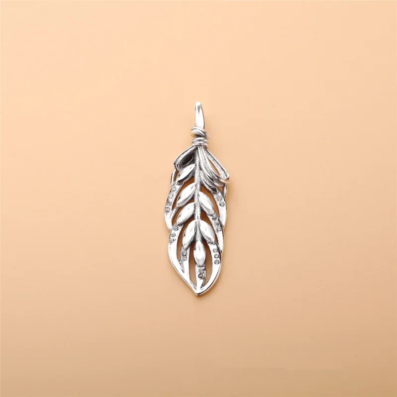 (bilde for) Pandora Seed silver pendant with clear cubic zirconia and necklace - 397753CZ - Vis 2