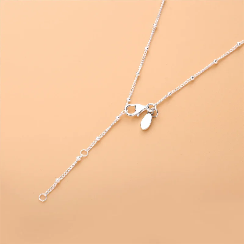 (bilde for) Pandora Silver Beaded Necklace - 397210 - Vis 3