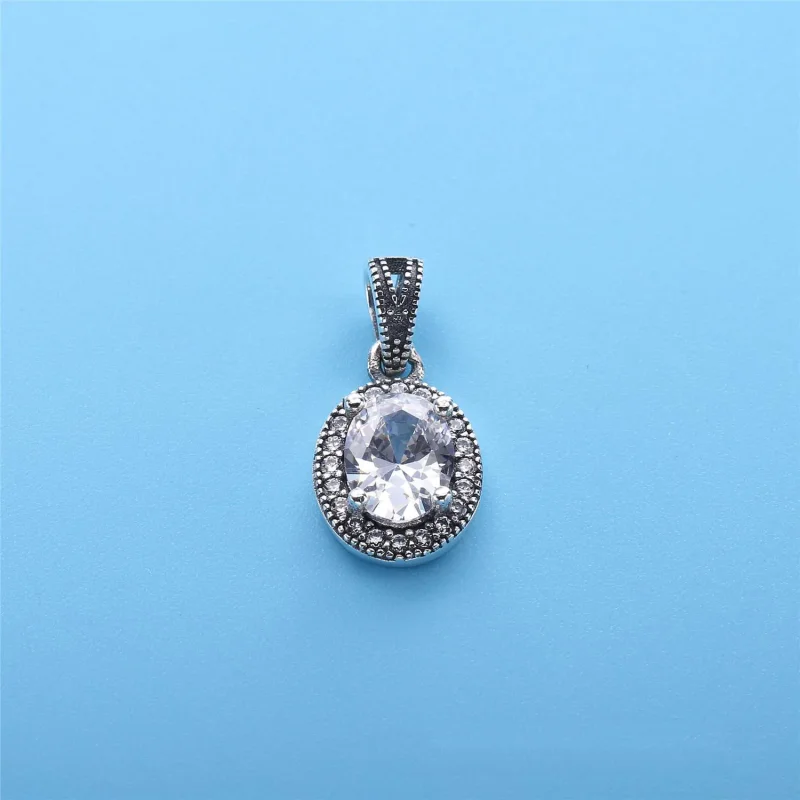 (bilde for) Pandora Silver pendant with clear cubic zirconia - 396246CZ - Vis 2